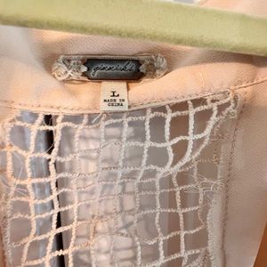 Free people gorgeous plunging blouse